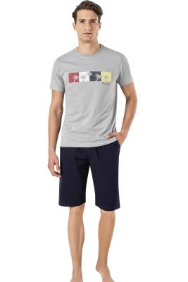 Pierre Cardin - %100 Pamuk Erkek Yazlık T-shirt ve Şort Takım (1)