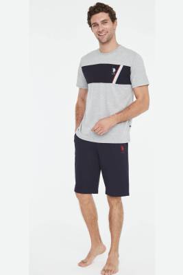 U.S. Polo Assn. - %100 Pamuklu Erkek T-shirt Şort Takım (1)