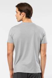 Erkek Kısakol V Yaka T-shirt, %50 Pamuk %50 Modal - Thumbnail