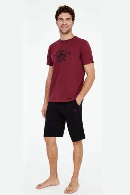 U.S. Polo Assn. - Erkek Pamuklu T-shirt Cepli Şort Takım (1)