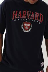 Harvard University Lisanslı Erkek Oversize T-Shirt, Oversize T-Shirt - Thumbnail