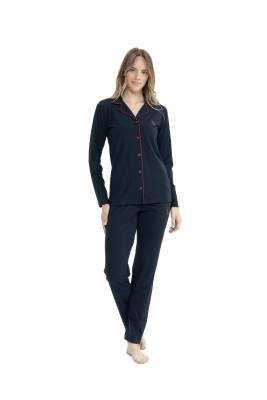 U.S. Polo Assn. - Kadın Çeyizlik Kutulu Pijama Takım, %50 modal %50 pamuk (1)