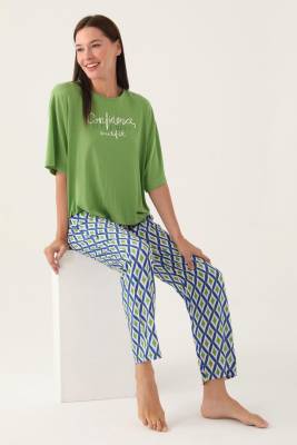 Arnetta - Kadın Yeşil Pijama Takım (1)