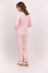 Pierre Cardin Çeyizlik Pembe Kadın Pijama Takım - Thumbnail