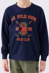 U.S. Polo Assn. 3 İplik Şardonlu Erkek Çocuk Pijama Takım - Thumbnail