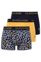 U.S. Polo Assn. 3'lü Erkek Boxer, %96 Pamuk, %5 likra - Thumbnail