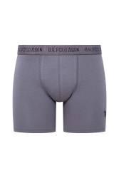 U.S. Polo Assn. 3'lü Modal Uzun Paça Erkek Boxer, %47 pamuk %47modal %6 likra - Thumbnail