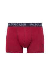 U.S. Polo Assn. 3'lü Pamuklu Likralı Erkek Boxer - Thumbnail