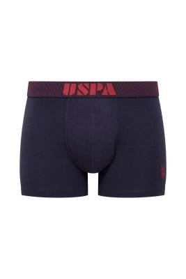 U.S. Polo Assn. - U.S. Polo Assn. Bordo Lacivert Antrasit 3'lü Modal Erkek Boxer, %47 modal %47 pamuk %6 likra (1)