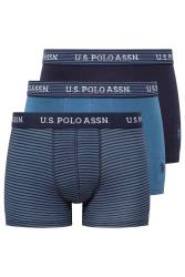 U.S. Polo Assn. Erkek Modal 3'lü Erkek Boxer, %47 modal %47 pamuk %6 likra - Thumbnail